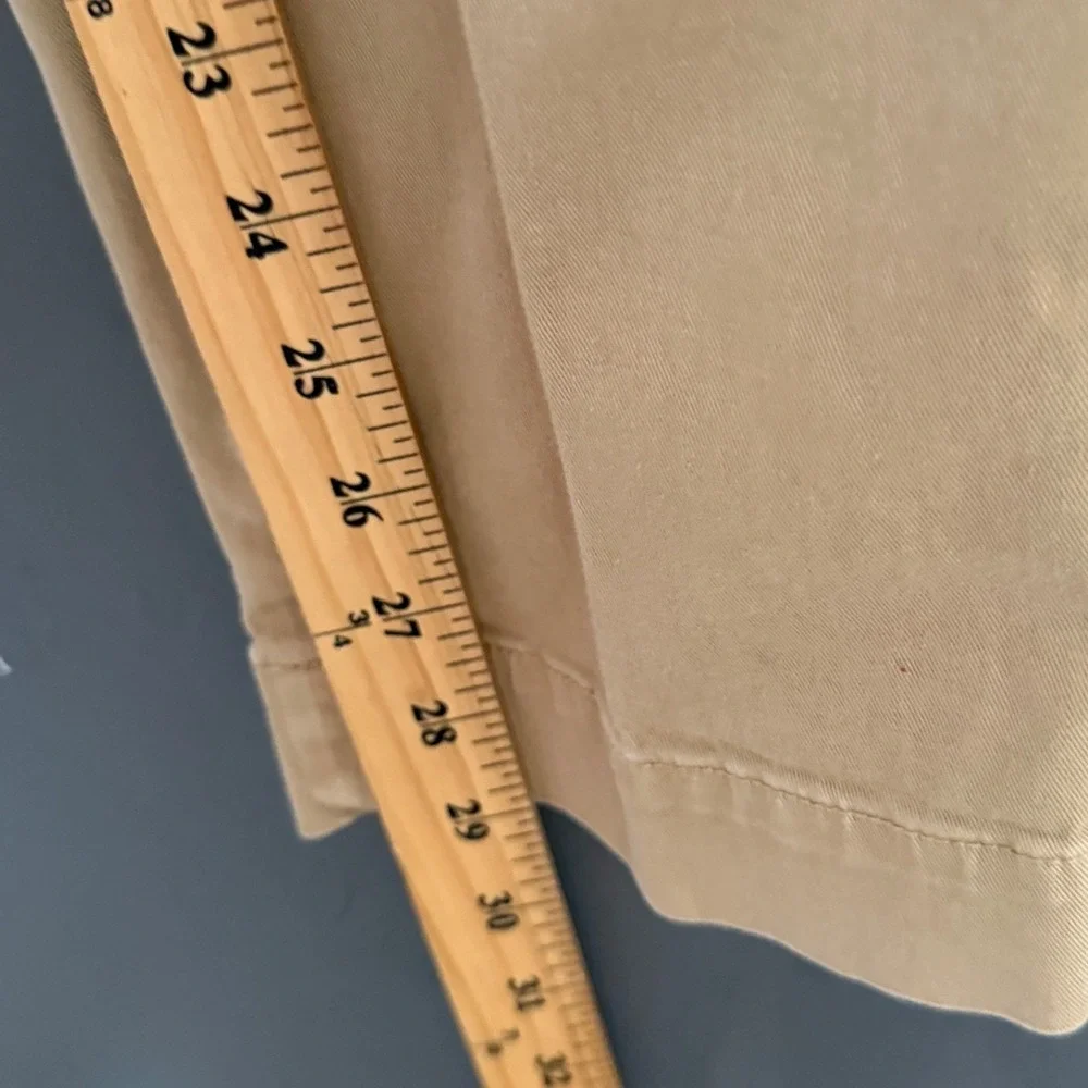 Banana Republic Mens Slim Fit Chino Pants Khaki Tan Elastic Waist Size M 30